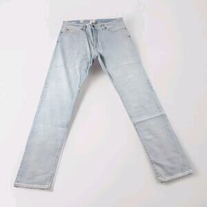 Todd Snyder Slim Fit Patched American Selvedge Jeans size 36x34 Light Blue NWT